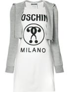 Moschino - Hoodie Logo Dress - Women - Cotton/other Fibres - 40, White, Cotton/other Fibres