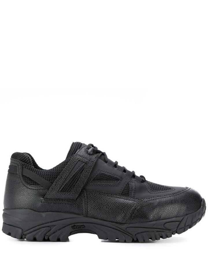 Maison Margiela Grained Strap Sneakers - Black