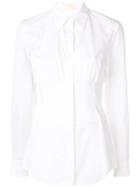 Sara Battaglia Fitted Waist Shirt - White