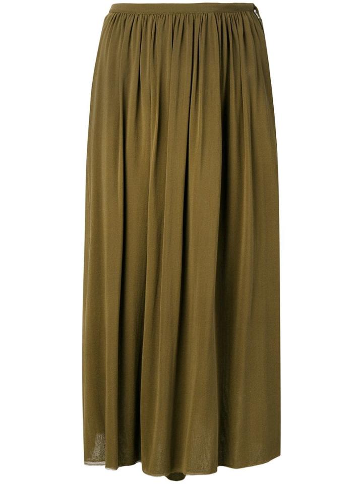 Kristensen Du Nord Gathered Midi Skirt - Green