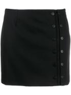 Artica Arbox Buttoned Mini Skirt - Black