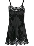Dolce & Gabbana Lace Mini Slip Dress - Black