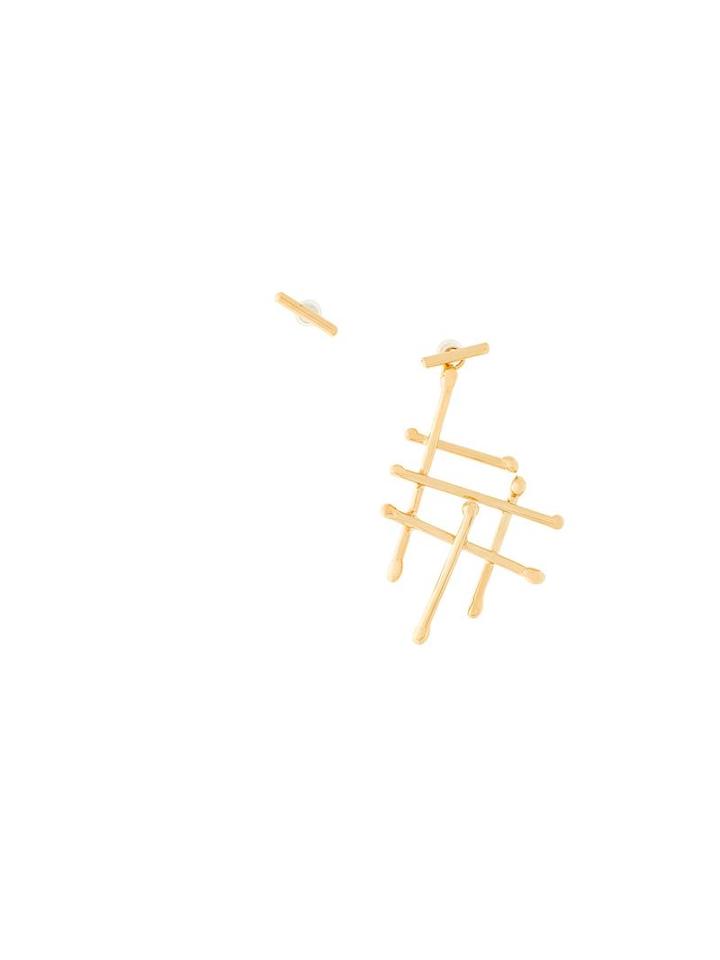 Noritamy 'assymetric Joint' Earrings, Women's, Metallic
