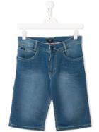 Boss Kids Knee-length Denim Shorts - Blue