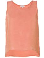 Yves Saint Laurent Vintage Cropped Tank Top - Yellow & Orange