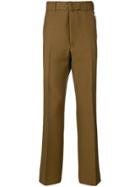Prada Belted Straight Leg Trousers - Green