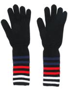 Sonia Rykiel Striped Cuff Gloves - Black