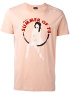 Diesel - Summer Of 78 T-shirt - Men - Cotton - Xl, Pink, Cotton