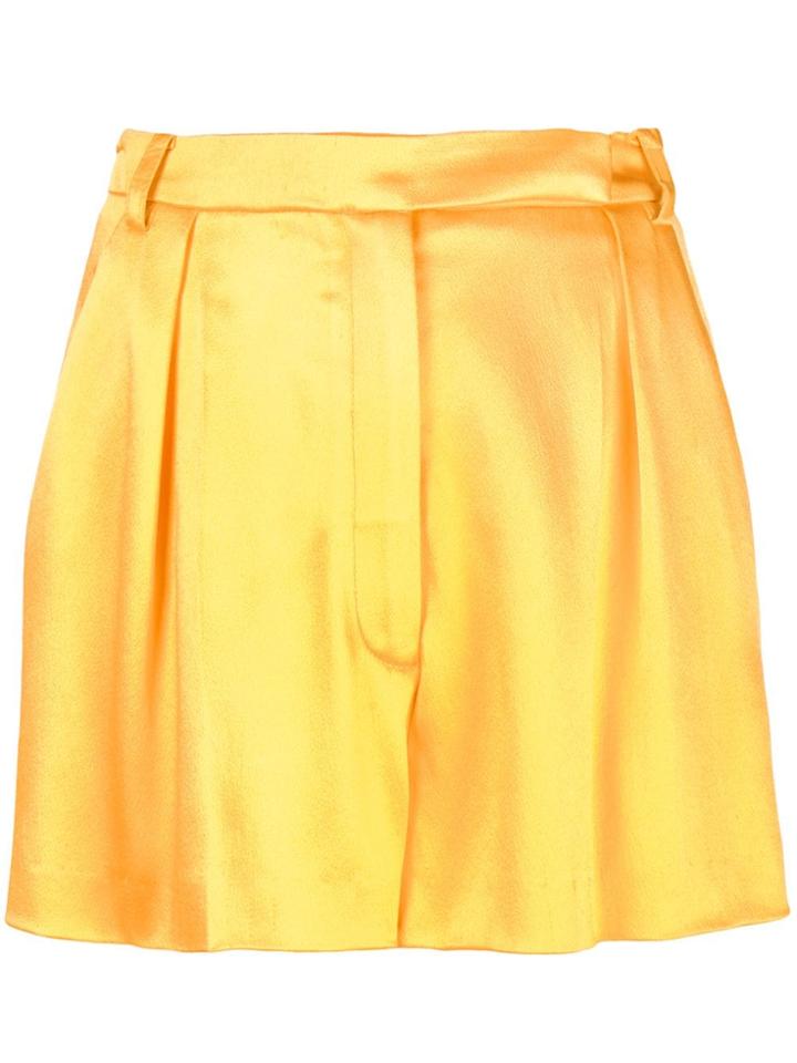 Carolina Herrera High Waisted Shorts - Yellow