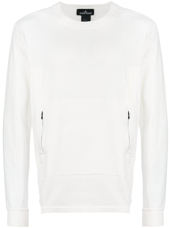 Stone Island Shadow Project Crewneck Sweatshirt - White