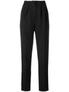 Loulou High-rise Straight Trousers - Black