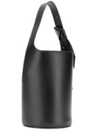 Giaquinto Layered Stitched Bucket Bag - Black