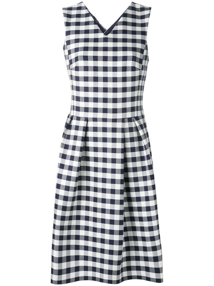 Ps By Paul Smith - Checked Dress - Women - Cotton - 42, White, Cotton