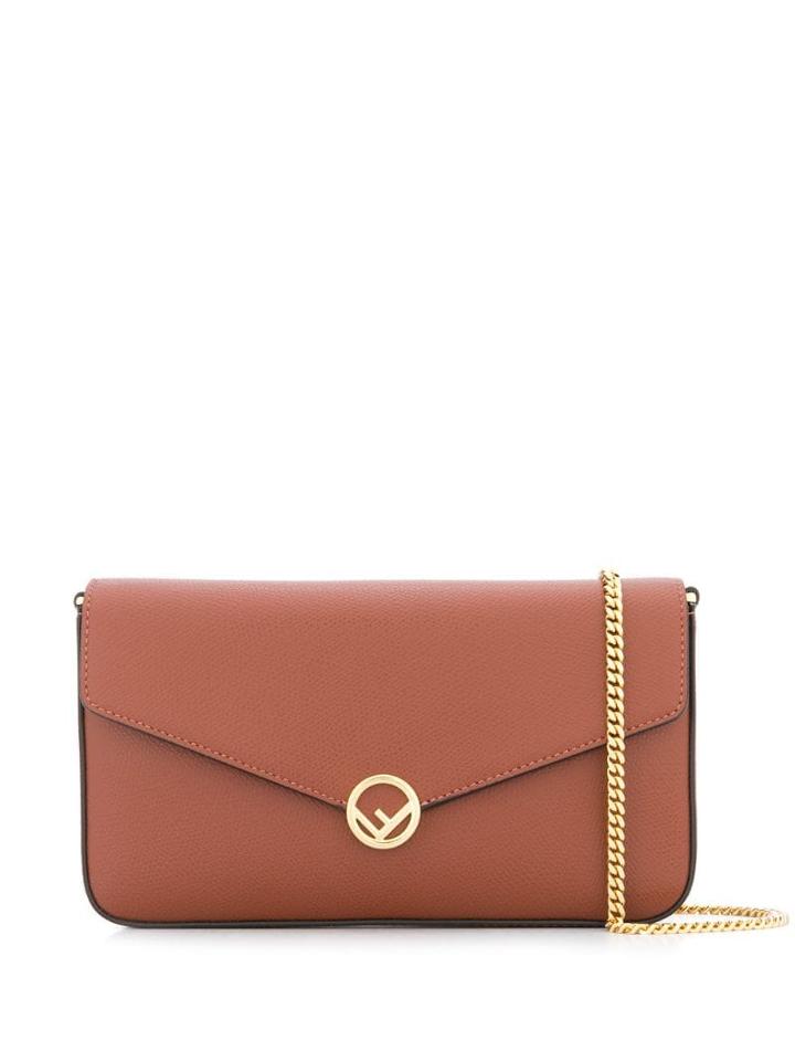 Fendi Envelope Shoulder Bag - Brown