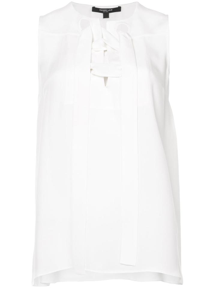 Derek Lam Sleeveless Lace-up Blouse - Black