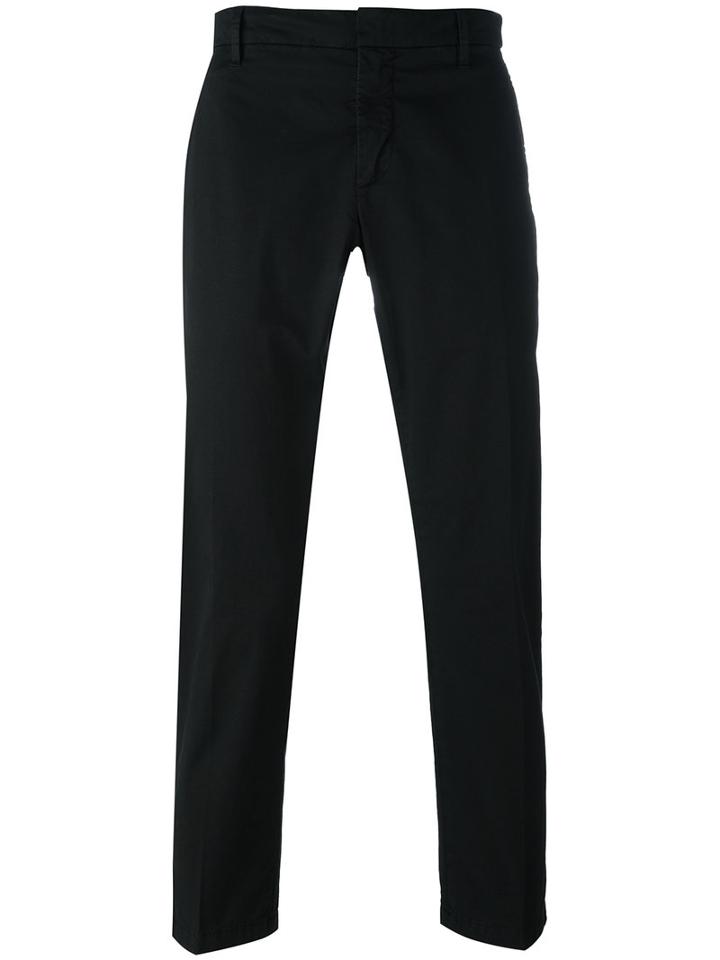 Dondup - Chino Trousers - Men - Cotton/spandex/elastane - 33, Black, Cotton/spandex/elastane