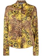 Versace Jeans Couture Barocco Leopard Print Shirt - Brown