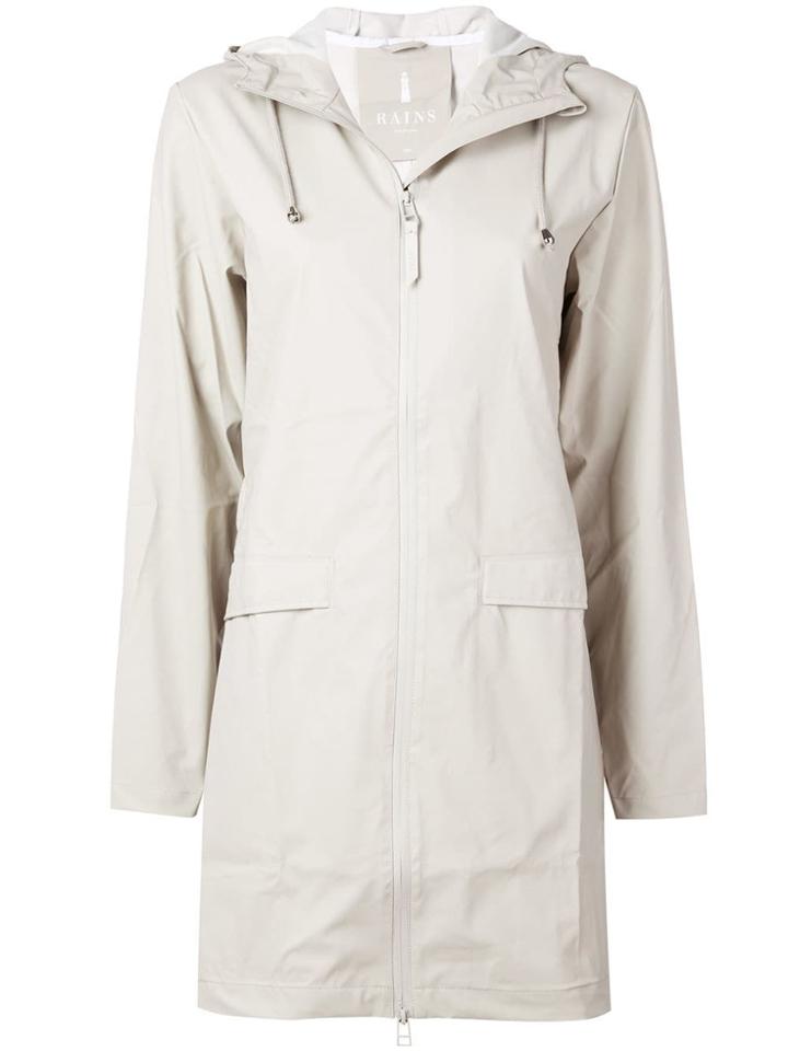 Rains Hooded Raincoat - Grey