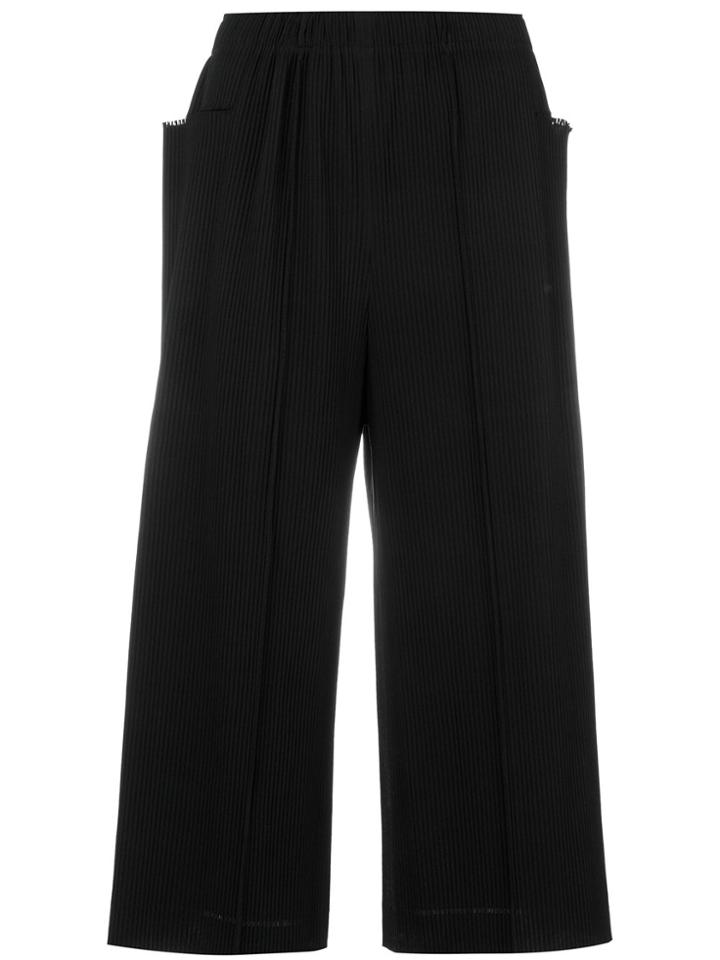 Issey Miyake Cauliflower Cropped Pants - Black