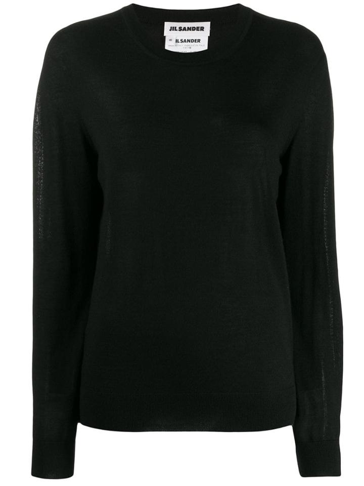 Jil Sander Cashmere Crew Neck Jumper - Black