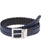 Prada Reversible Saffiano Belt - Blue