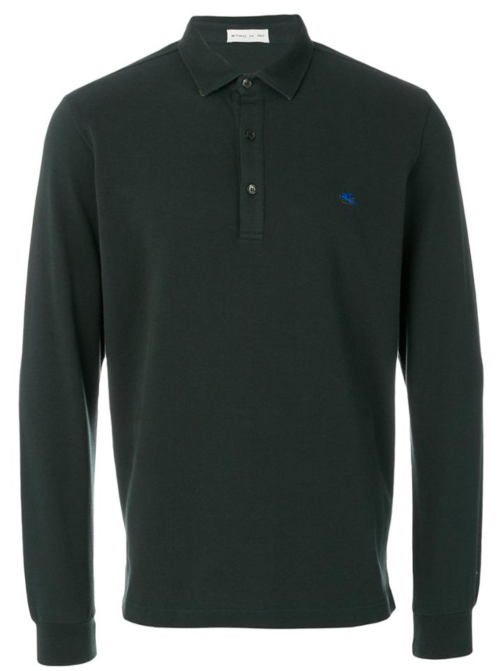 Etro Logo Polo Top - Green
