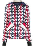 Perfect Moment Apres Duvet Houndstooth Jacket - Red