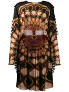 Givenchy 'kaleido Eye' Printed Dress, Women's, Size: 36, Black, Silk/viscose/wool