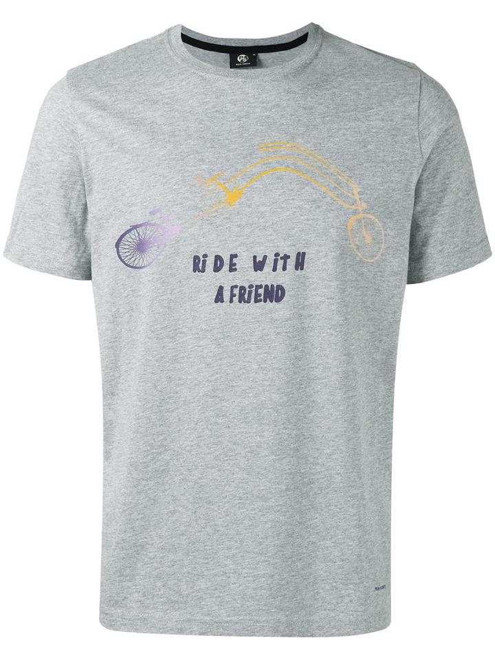 Ps By Paul Smith - Bicycle Print T-shirt - Men - Cotton - S, Grey, Cotton