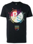 Ps By Paul Smith Logo Print T-shirt, Men's, Size: Large, Blue, Organic Cotton