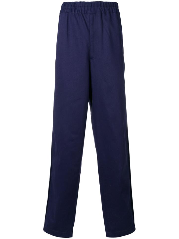Comme Des Garçons Shirt Boys Elasticated Loose Trousers - Blue