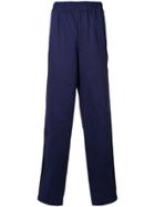 Comme Des Garçons Shirt Boys Elasticated Loose Trousers - Blue