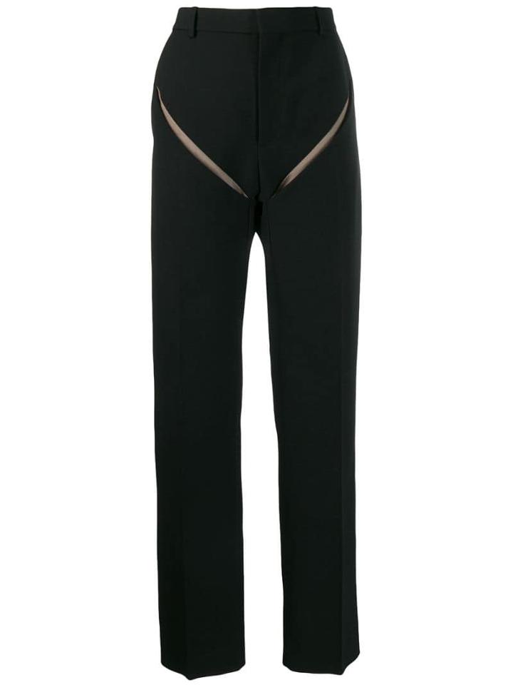 Y/project Front Slash Trousers - Black