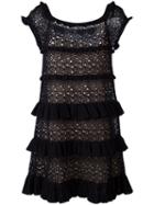 Antonino Valenti Genziana Dress, Women's, Size: 40, Black, Cotton/nylon/polyester