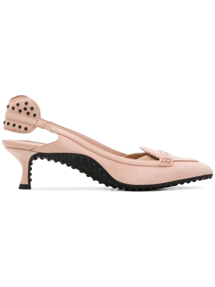 Tod's Heeled Mocassins - Pink
