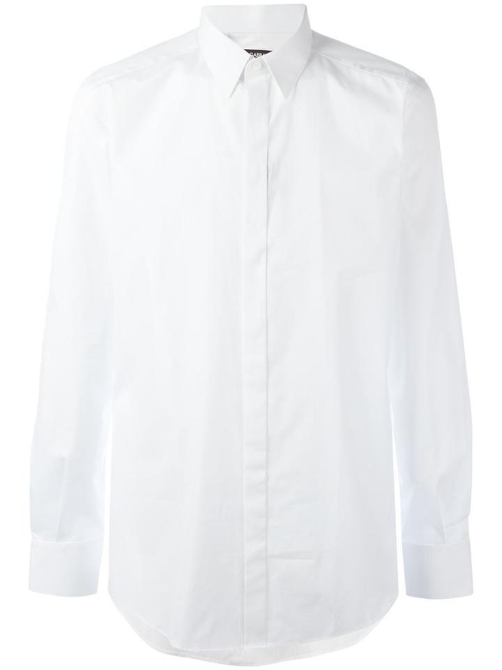 Dolce & Gabbana Classic Shirt, Size: 43, White, Cotton