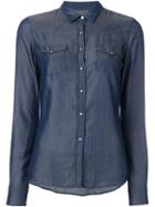 Jacob Cohen Chambray Shirt, Women's, Size: Large, Blue, Lyocell