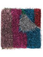 Faliero Sarti Metallic Striped Scarf - Blue