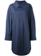 Sonia Rykiel - Loose Fit Shirt Dress - Women - Cotton - 36, Blue, Cotton