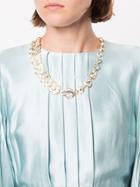 Shourouk Leaf Necklace - Metallic