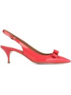 Red Valentino Pointed Toe Bow Pumps