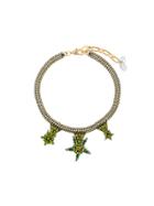 Radà Gemstone Star Embellished Necklace - Metallic
