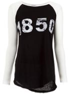 Andrea Bogosian Printed Raglan T-shirt - Black