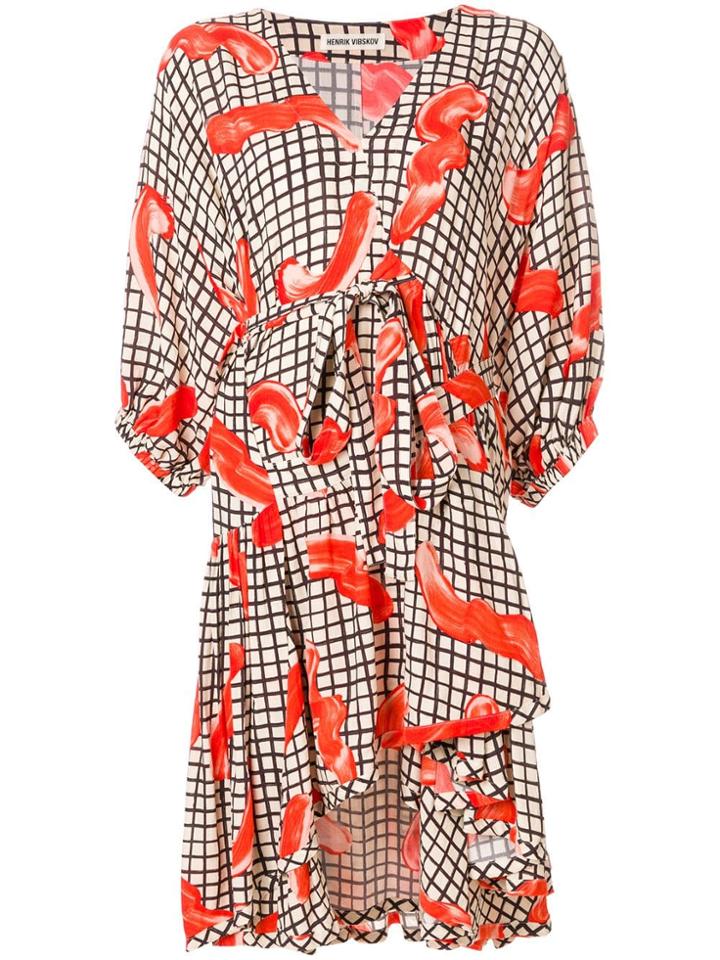Henrik Vibskov Grace Print Asymmetric Dress - Multicolour