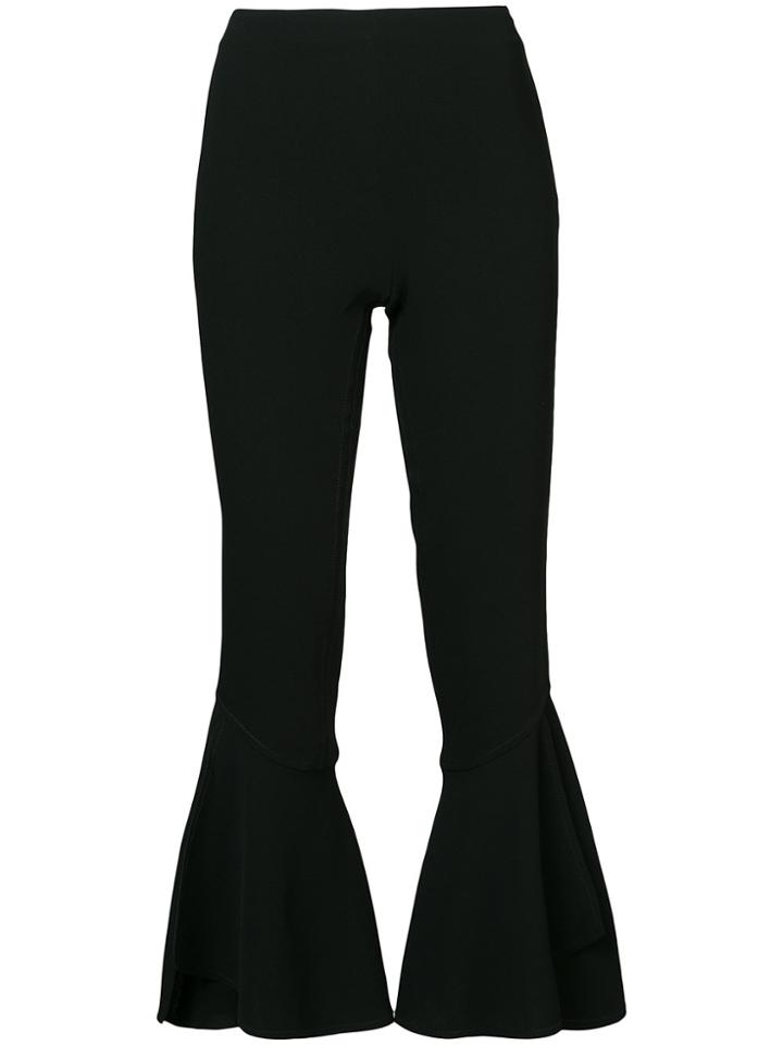 Cinq A Sept Cropped Bell Trousers - Black