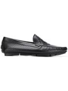 Roberto Cavalli Perforated Loafers - Black