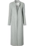 Adam Lippes Long Cashmere Coat, Women's, Size: 6, Grey, Cashmere