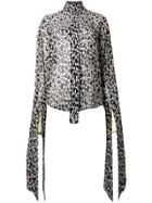 Petar Petrov Leopard Print Blouse - Black