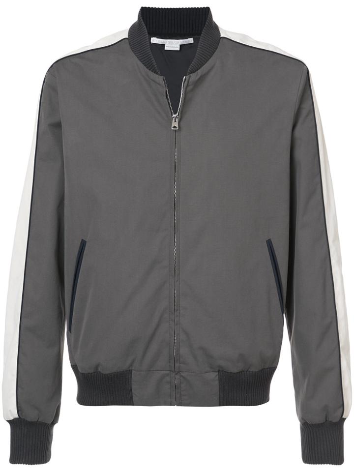 Stella Mccartney Two-tone Zipped Bomber Jacket - Grey