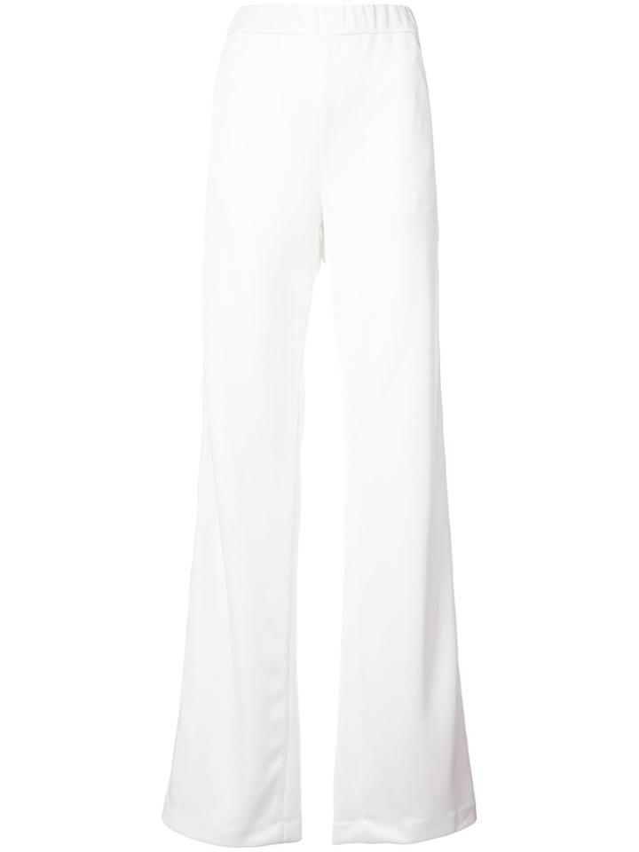 By. Bonnie Young Side-stripe Flared Trousers - White